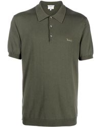Woolrich - Logo-Embroidered Knitted Polo Shirt - Lyst