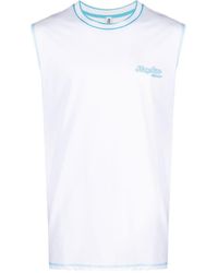 Moschino - Logo-print Cotton Tank Top - Lyst
