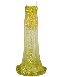 The Attico - Sequinned Tulle Gown - Lyst