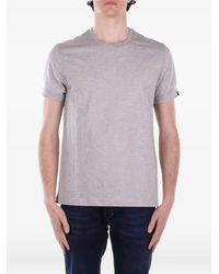 Fay - Logo-Tab Short-Sleeve T-Shirt - Lyst