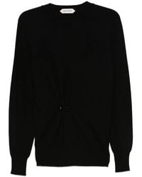 Alberta Ferretti - Button-Embellished Sweater - Lyst