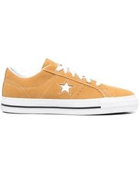 Converse - Star-Patch Low-Top Sneakers - Lyst