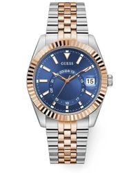 Guess - Jaden 2-Tone Multi-Function Date Watch - Lyst