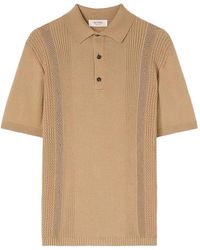 RETORI - Mixed-Stitch Knit Polo Shirt - Lyst