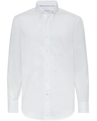 Brunello Cucinelli - Button-Down Cotton Shirt - Lyst