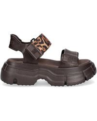 Melissa - Leopard-Print Touch-Strap Sandals - Lyst