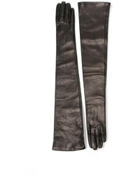 TOTEME - Long-Length Leather Gloves - Lyst