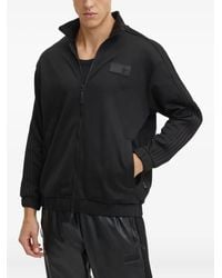 EA7 - Zip Striped Sweatshirt - Lyst