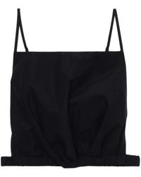 3.1 Phillip Lim - Open-Back Ruched Crop Top - Lyst