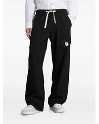 Palm Angels - Cotton Wide-Leg Trousers - Lyst