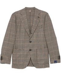 Santaniello - Prince Of Wales-Check Blazer - Lyst