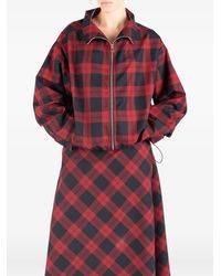 Societe Anonyme - Check-Pattern Zip-Up Jacket - Lyst