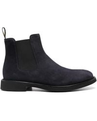 Doucal's - Almond-Toe Suede Chelsea Boots - Lyst