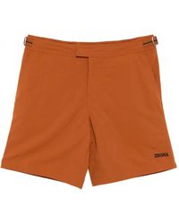 ZEGNA - Buckle-Fastening Swim Shorts - Lyst