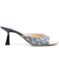 Jimmy Choo - Mules Zania Denim 75Mm - Lyst