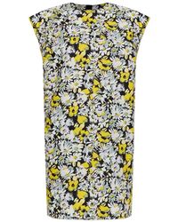 Marni - Gelaagde Midi-Jurk Met Bloemenprint - Lyst