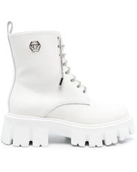 Philipp Plein - Stiefel Mit Logo-Schild - Lyst