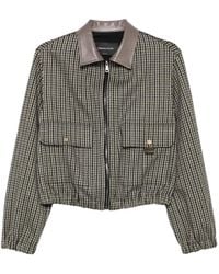 Fabiana Filippi - Check-Pattern Zip-Up Jacket - Lyst
