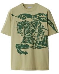 Burberry - Ekd Crew-Neck Cotton T-Shirt - Lyst