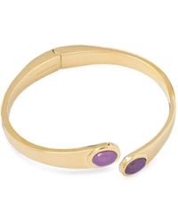 Trussardi - Stone-Embellished Cuff Bracelet - Lyst