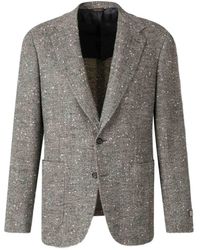 Canali - Herringbone Speckled Single-Breasted Blazer - Lyst