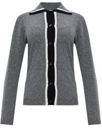 Marni - Gray Virgin Wool Cardigan - Lyst