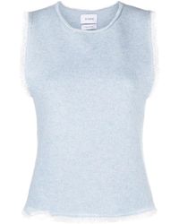 Barrie - Fringe-Trim Top - Lyst