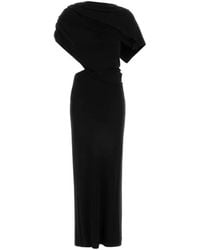 Alberta Ferretti - Draped Cut-Out Detail Maxi Dress - Lyst