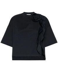 Max Mara - Frilly Jersey T-Shirt - Lyst