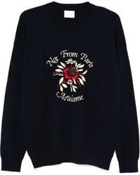 Drole de Monsieur - Pullover Mit Slogan-Stickerei - Lyst