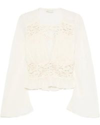 Arcina Ori - Alessandra Lace-Trim Top - Lyst