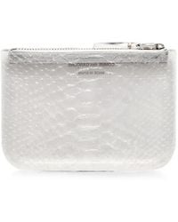 Comme des Garçons - Snakeskin-Effect Zipped Wallet - Lyst