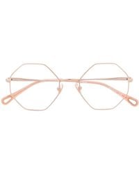 Chloé - Bril Met Achthoekig Montuur - Lyst