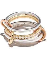 Spinelli Kilcollin - 18Kt And Sterling Nimbus Sg 4-Linked Diamond Ring - Lyst