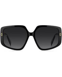 Marc Jacobs - Sonnenbrille Mit Eckigem Gestell - Lyst