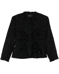 Simone Rocha - Sequin-Embellished Tweed Jacket - Lyst