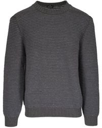 ZEGNA - Ribbed-Knit Crew-Neck Sweater - Lyst