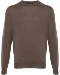 Dell'Oglio - Crew-Neck Rib-Trim Jumper - Lyst