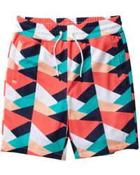 Staple - Logo-Detail Swim Shorts - Lyst