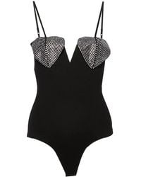 Nissa - Crystal-Embellished Bodysuit - Lyst