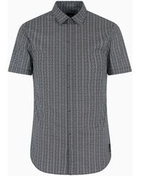 ARMANI EXCHANGE - Overhemd Met Grafische Print - Lyst