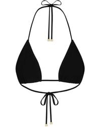 Dolce & Gabbana - Triangle Bikini Top - Lyst