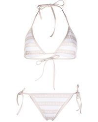 Balmain - Set de bikini con logo estampado - Lyst