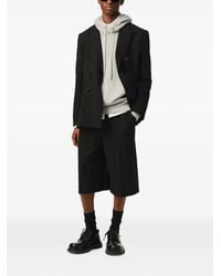 Ami Paris - Large Elasticated Wool Bermuda Shorts - Lyst