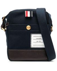 Thom Browne - Logo-patch Canvas Shoulder Bag - Lyst