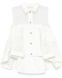 Sacai - Denim Mix Shirt - Lyst
