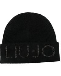 Liu Jo - Berretto A Coste Con Logo - Lyst