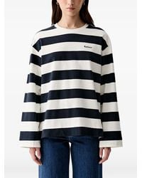 Barbour - Cartmel Striped-Pattern Long-Sleeved T-Shirt - Lyst