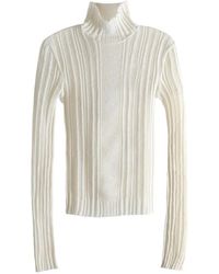 Ann Demeulemeester - Aamu Ribbed-Knit Roll-Neck Sweater - Lyst