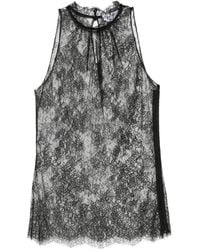McQueen - Lace Halter-Neck Top - Lyst